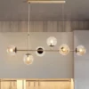 Scandinavian Design Glass Ball Chandelier - Thumbnail Image 3