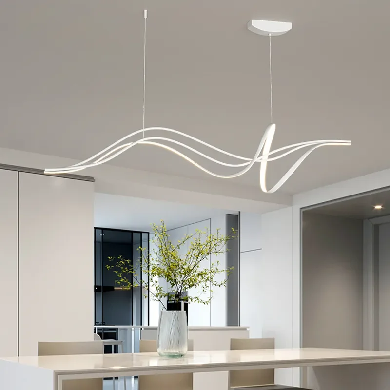 Dining LED Spiral Chandelier - Image 4