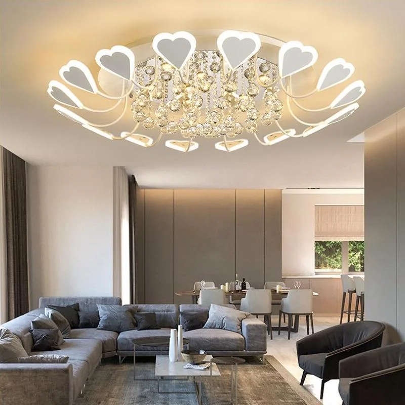 Modern Crystal Design LED Ceiling Light - Image 3