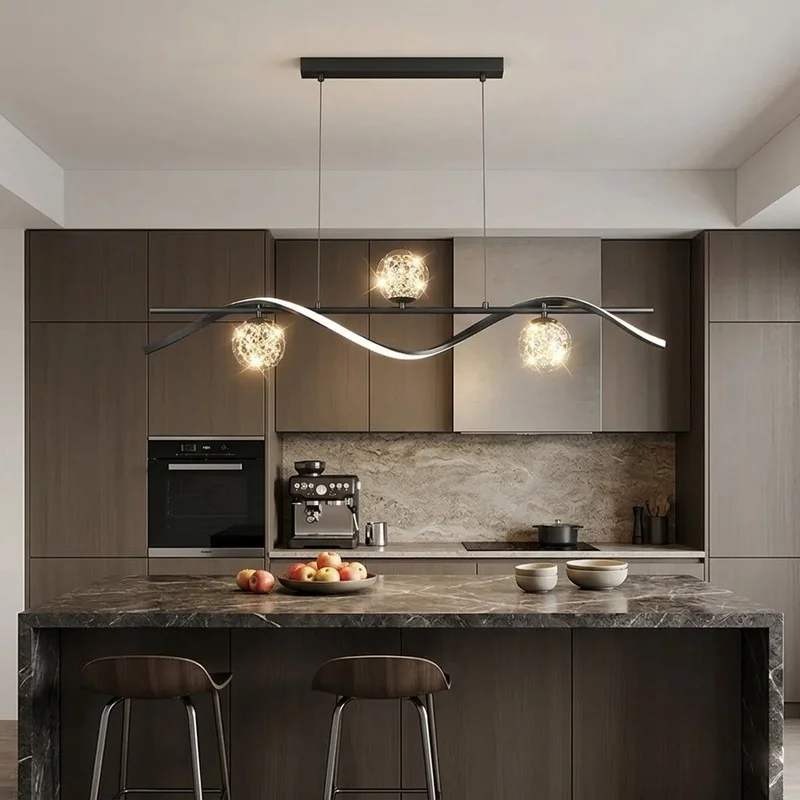 Glass Ball LED Combine Chandelier - Image 4