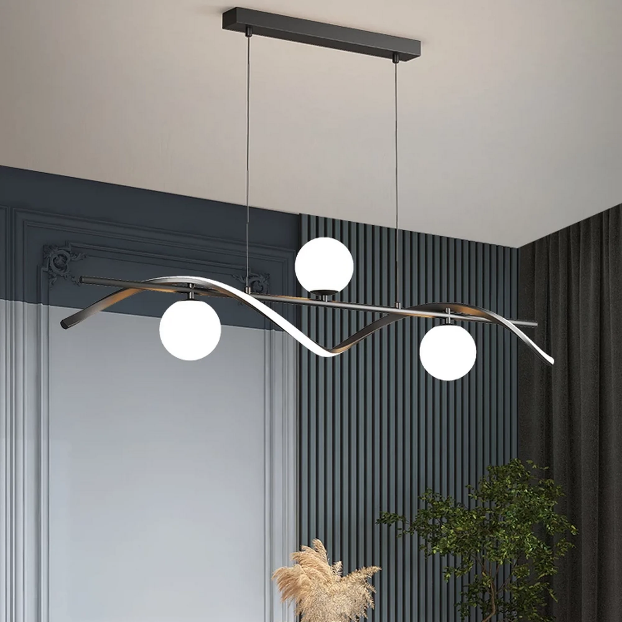 Glass Ball LED Combine Chandelier - Image 8