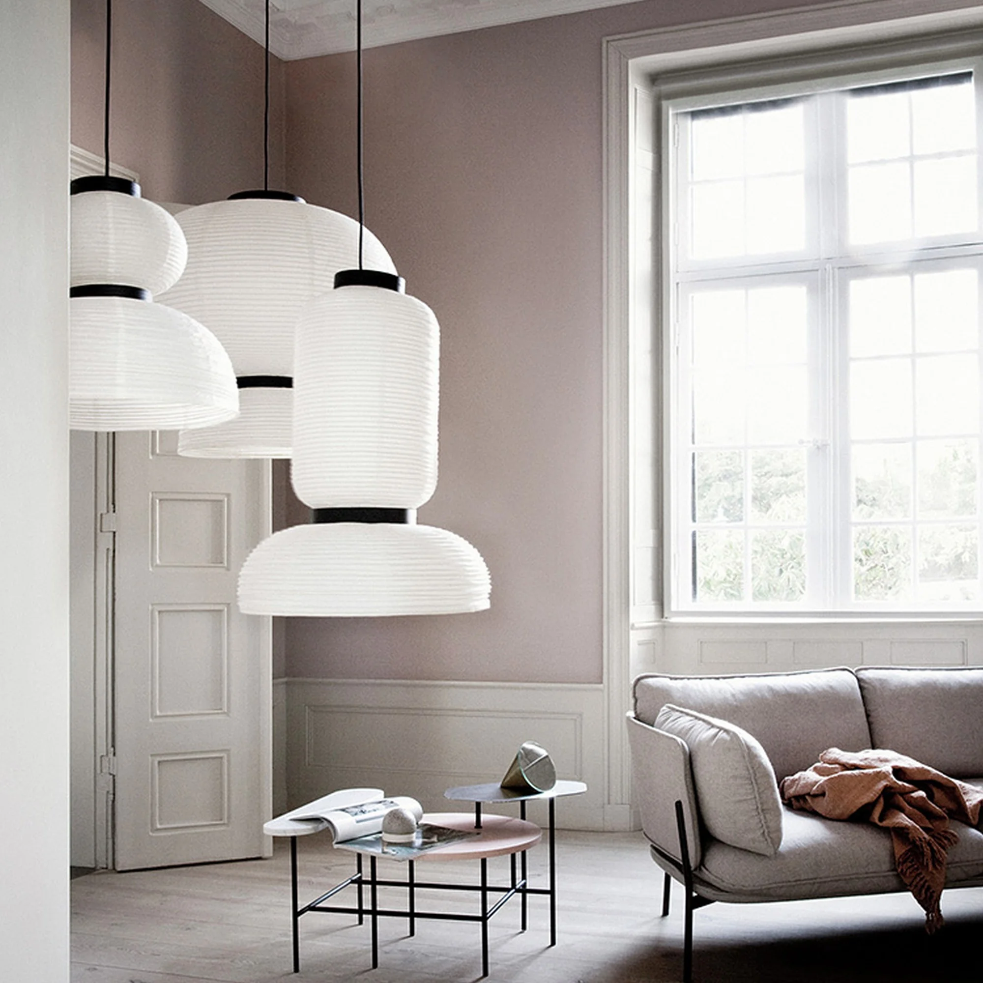 Danish Design Rice Paper Pendant Light - Image 4