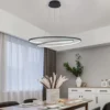 Minimalist Design Hanging Ring Chandelier - Thumbnail Image 2
