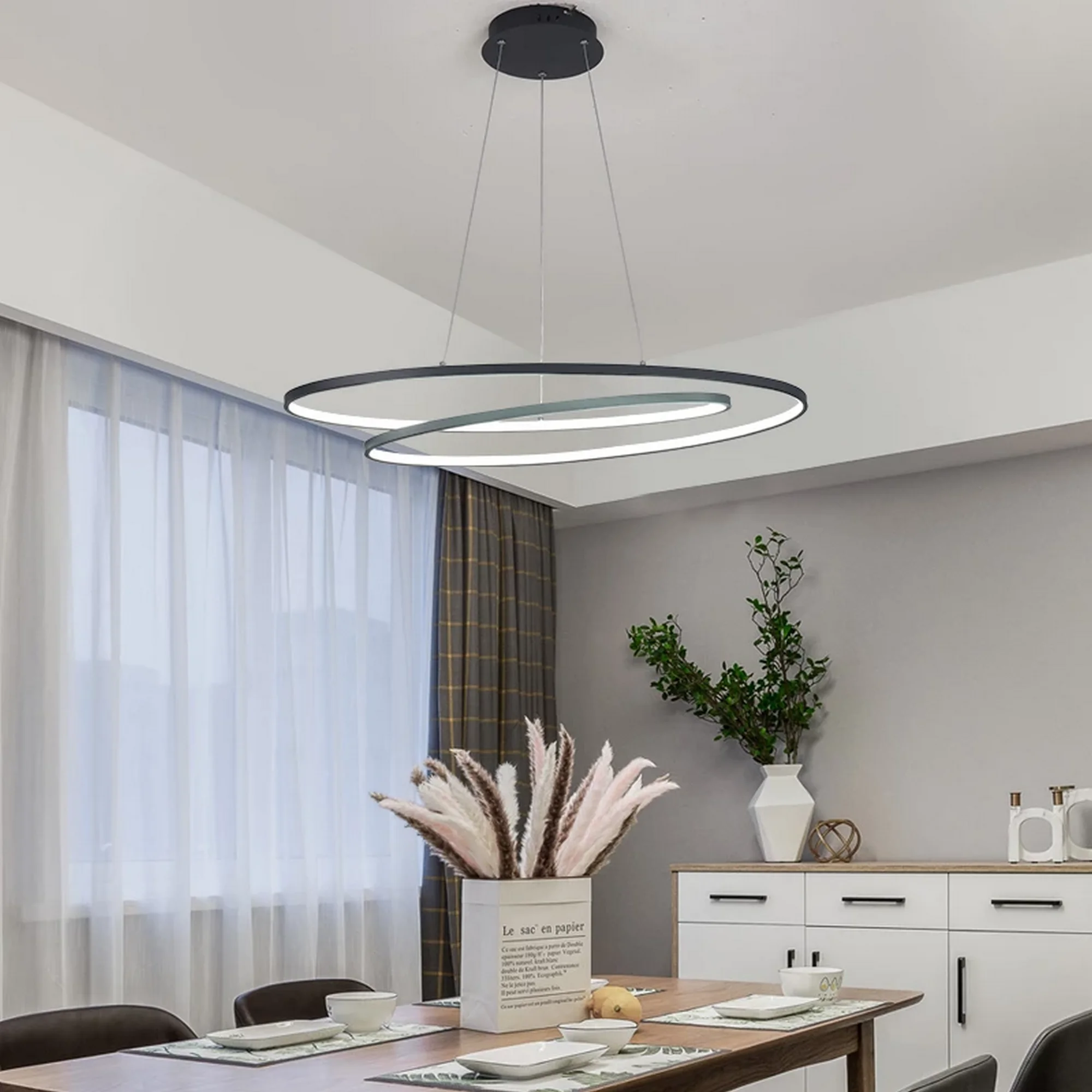 Minimalist Design Hanging Ring Chandelier - Image 2
