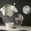 Nordic Style Black Gold Arm Chandelier - Thumbnail Image 3