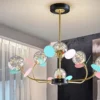 Colorful Gypsophila Bubble Glass Chandelier - Thumbnail Image 5