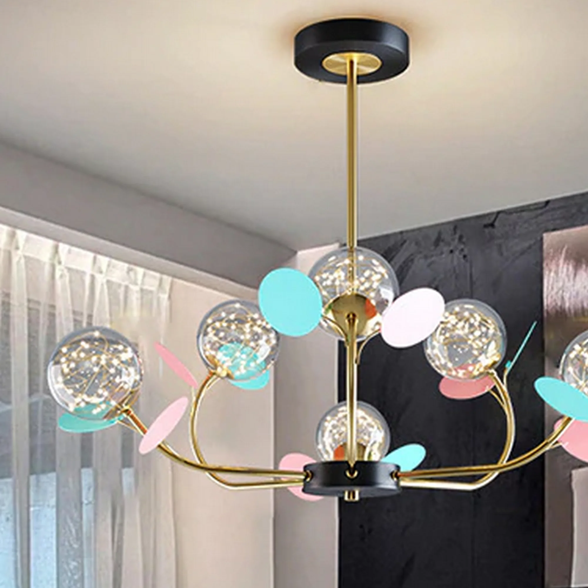 Colorful Gypsophila Bubble Glass Chandelier - Image 5