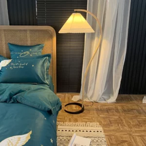 Umbrella Pleated Corner Floor Lamp