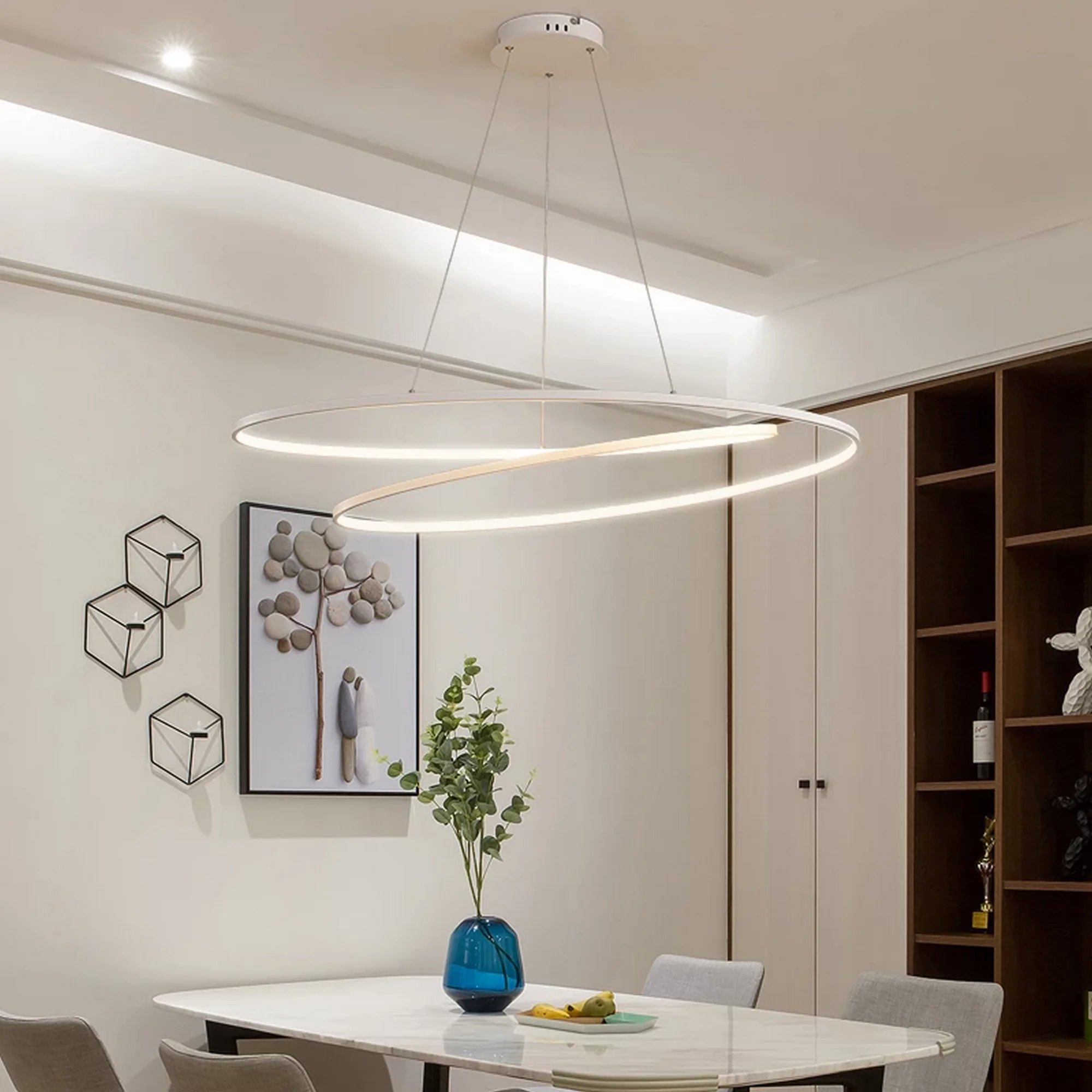 Minimalist Design Hanging Ring Chandelier - Image 3