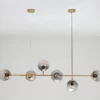 Rustic Glass Art Kitchen Island Chandelier - Thumbnail Image 11