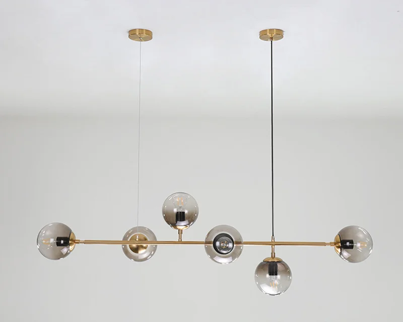 Rustic Glass Art Kitchen Island Chandelier - Image 11