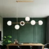Scandinavian Design Glass Ball Chandelier - Thumbnail Image 2