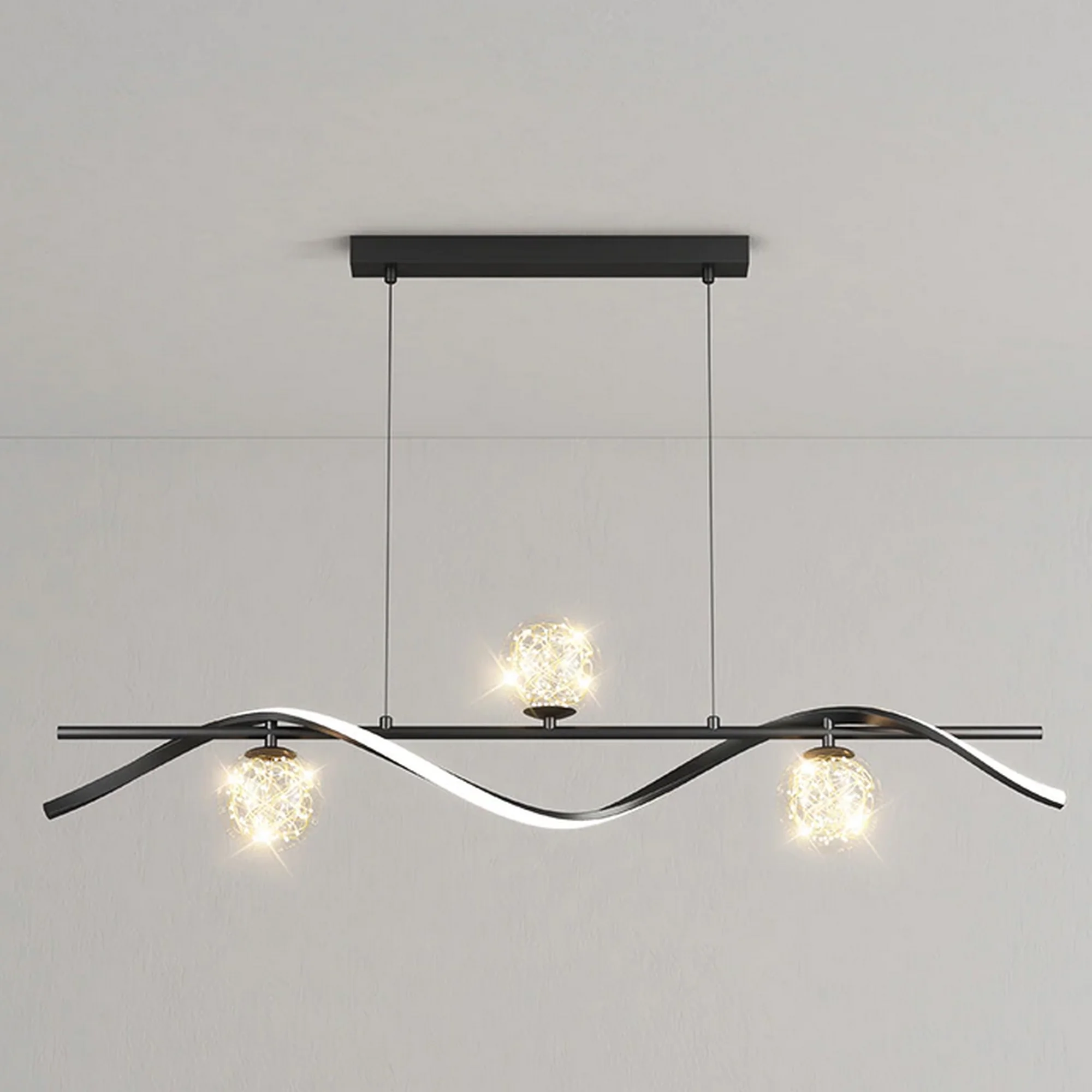 Glass Ball LED Combine Chandelier - Image 10