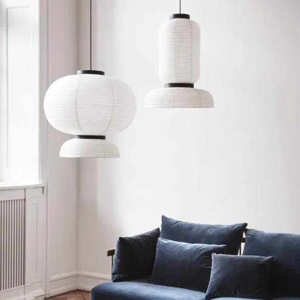 Danish Design Rice Paper Pendant Light - Image 6