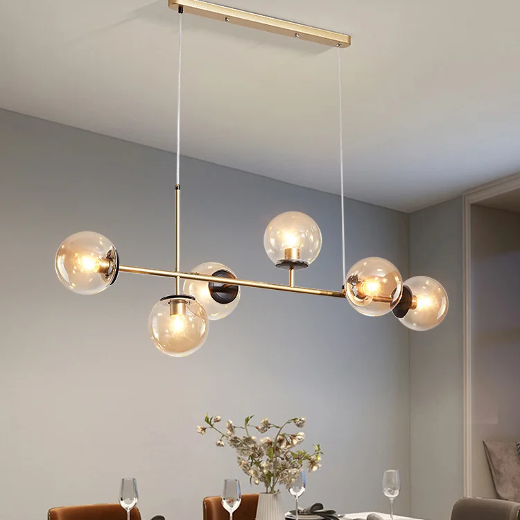 Scandinavian Design Glass Ball Chandelier - Image 5