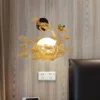 Bird's Nest Glass Egg Design Wall Lamp - Thumbnail Image 8