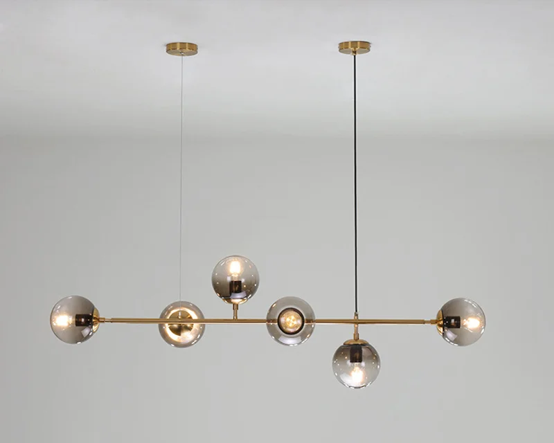 Rustic Glass Art Kitchen Island Chandelier - Image 12