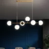 Scandinavian Design Glass Ball Chandelier - Thumbnail Image 6