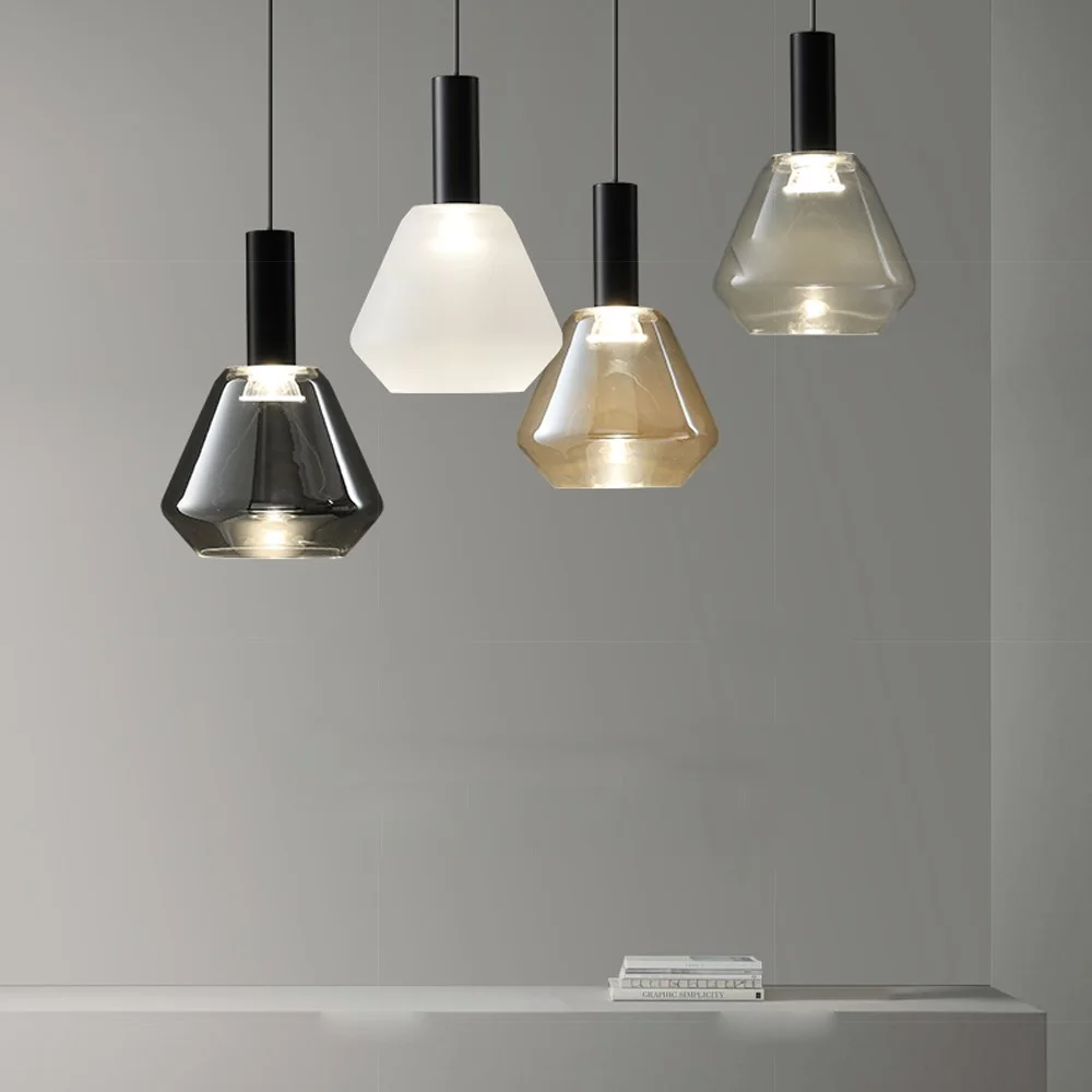 Modern Design Glass LED Pendant Light - Image 7