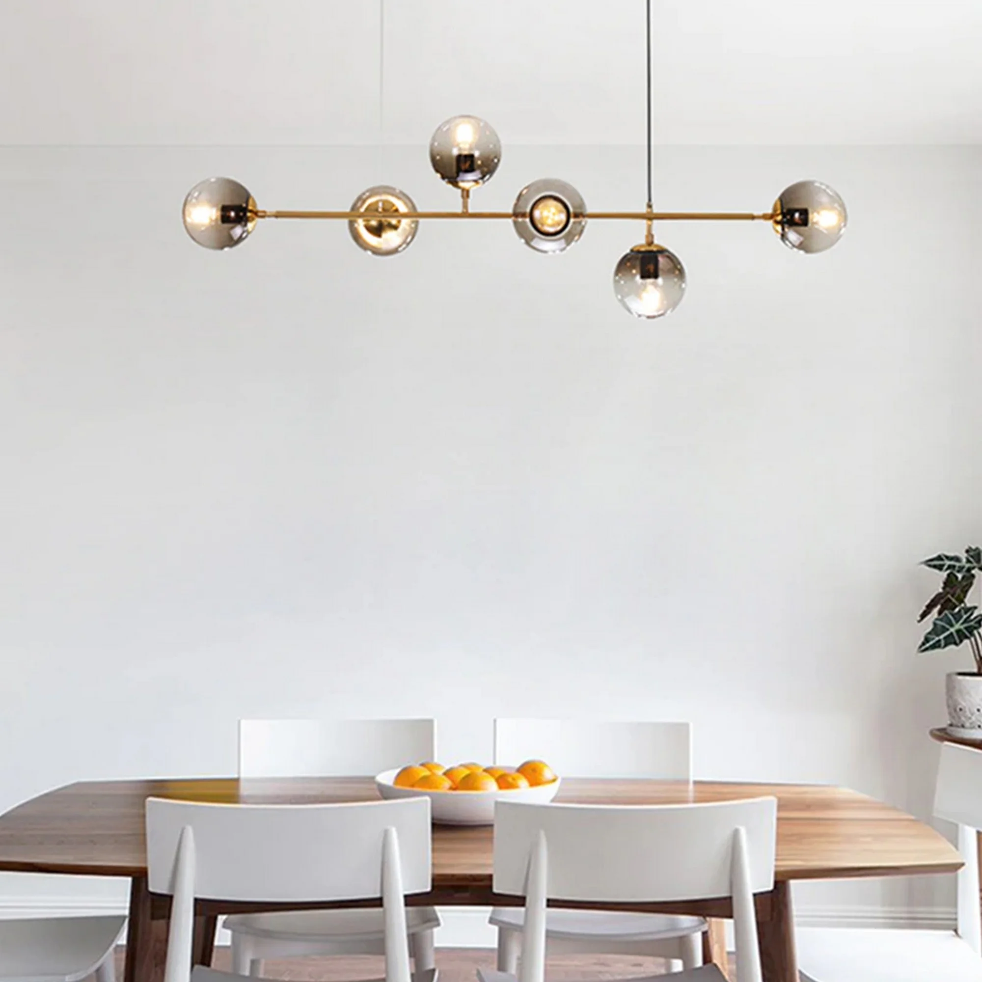 Rustic Glass Art Kitchen Island Chandelier - Image 4