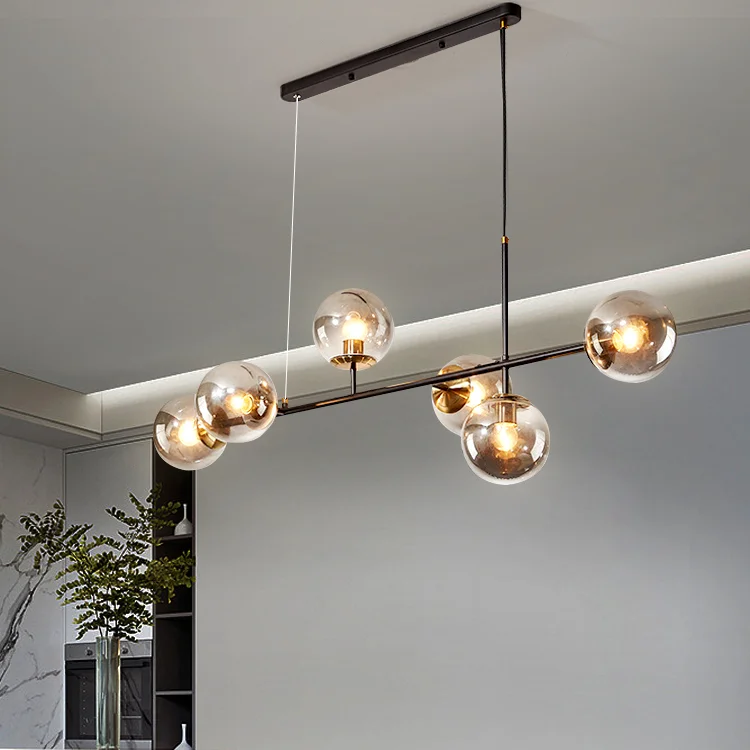 Scandinavian Design Glass Ball Chandelier - Image 7