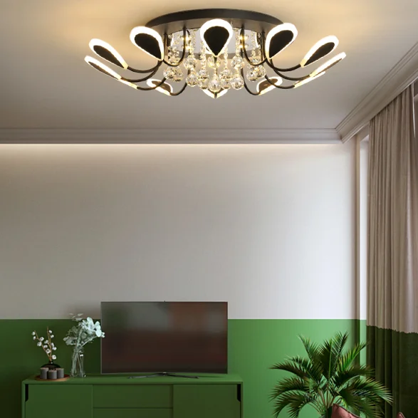 Modern Crystal Design LED Ceiling Light - Image 5