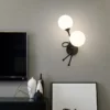 Modern Style Gold Black Wall Lamp - Thumbnail Image 2