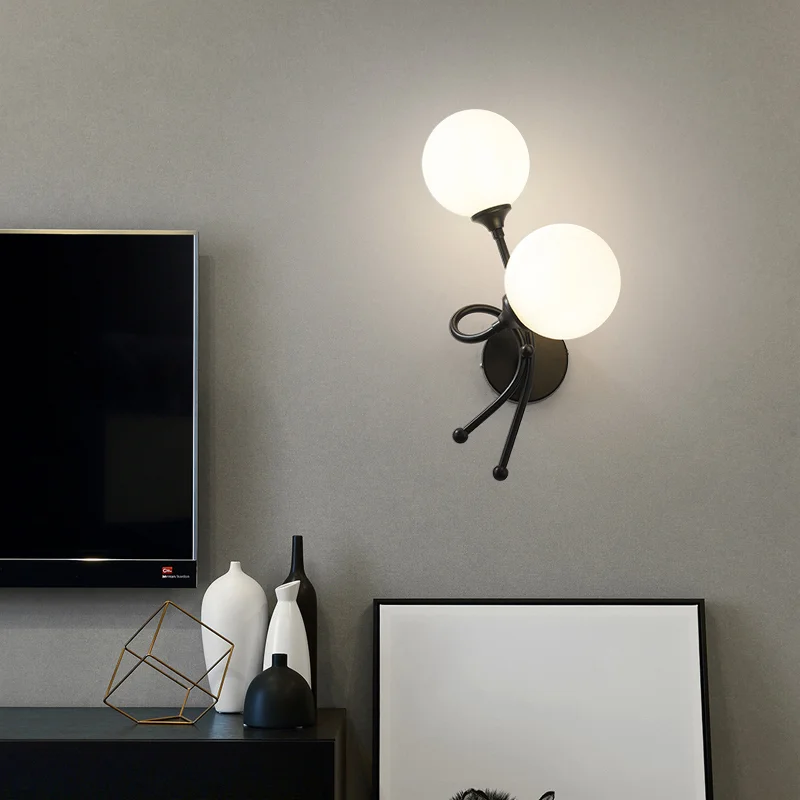 Modern Style Gold Black Wall Lamp - Image 2