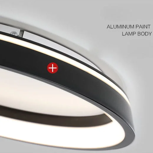 Simple Black White LED Ceiling Light - Image 7