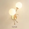 Modern Style Gold Black Wall Lamp - Thumbnail Image 15