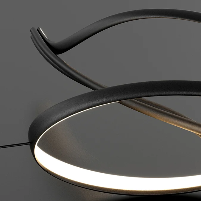 Dining LED Spiral Chandelier - Image 7