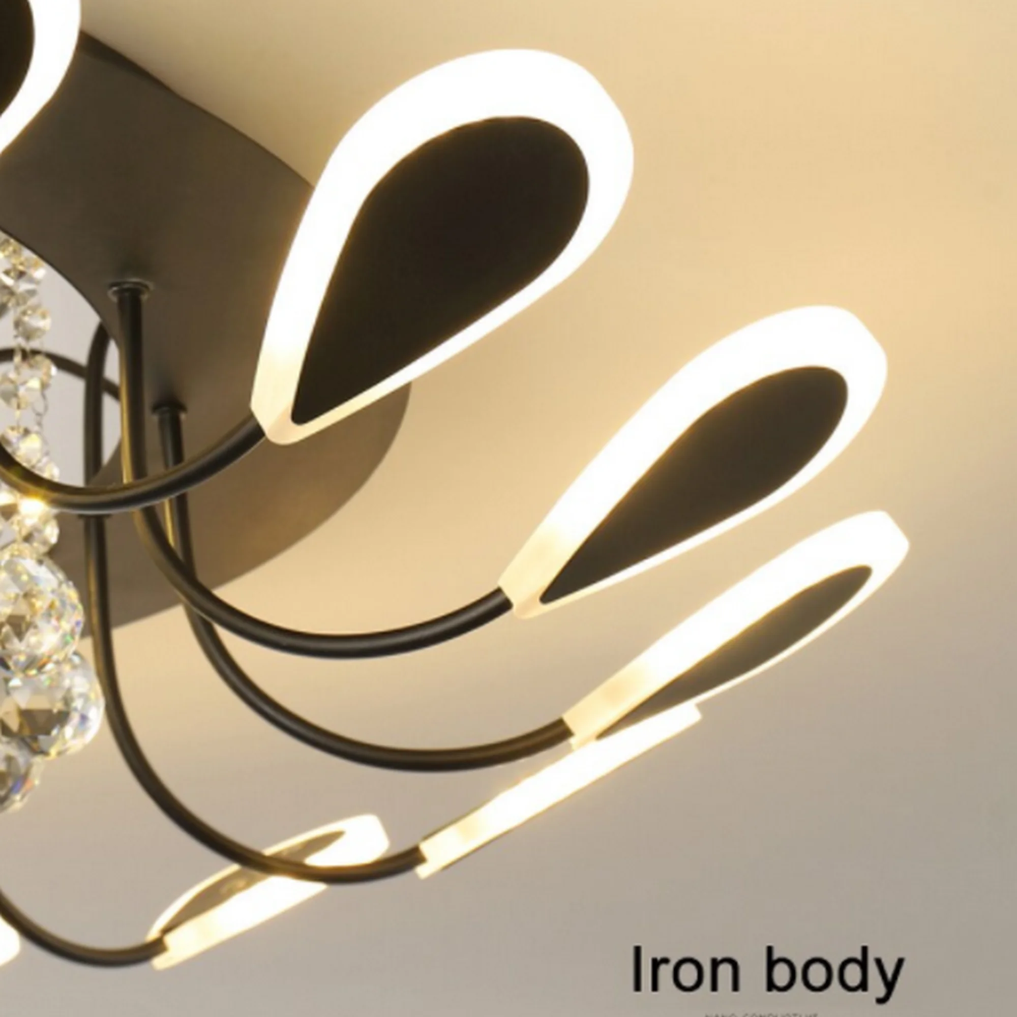 Modern Crystal Design LED Ceiling Light - Image 9