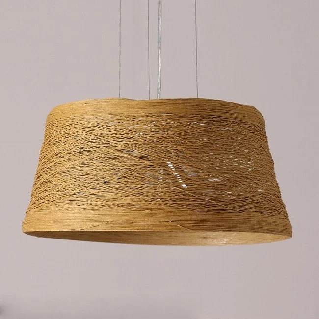 Simple Rattan Wooden Pendant Light - Image 7