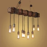 American Retro Wooden Chandelier - Thumbnail Image 4