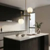 Minimalist Frosted Glass Chandelier - Thumbnail Image 5