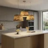 Simple Rattan Wooden Pendant Light - Thumbnail Image 3