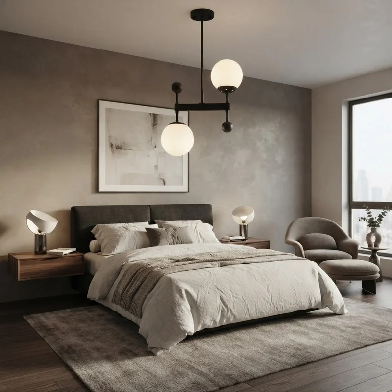 Minimalist Frosted Glass Chandelier - Image 7