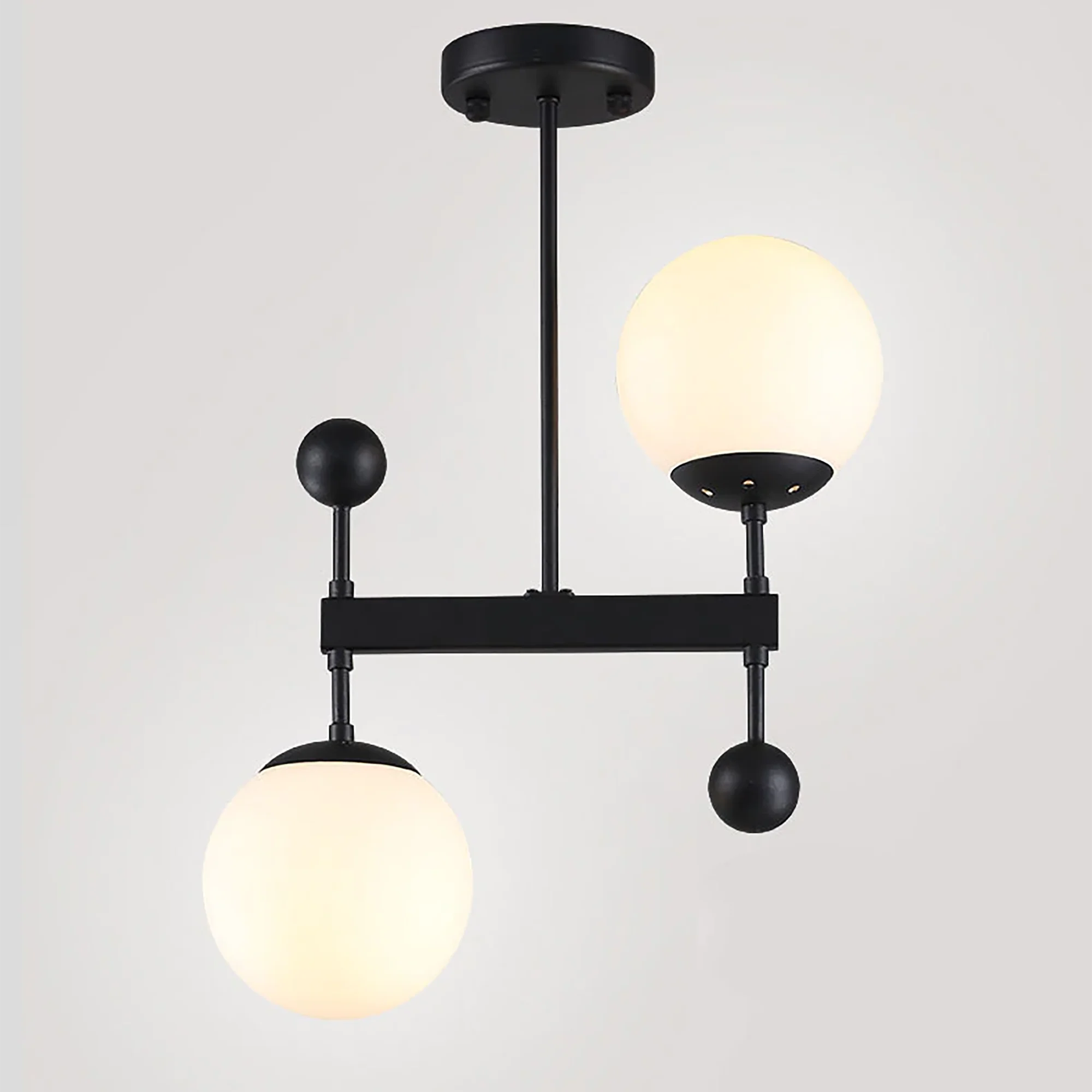Minimalist Frosted Glass Chandelier - Image 9
