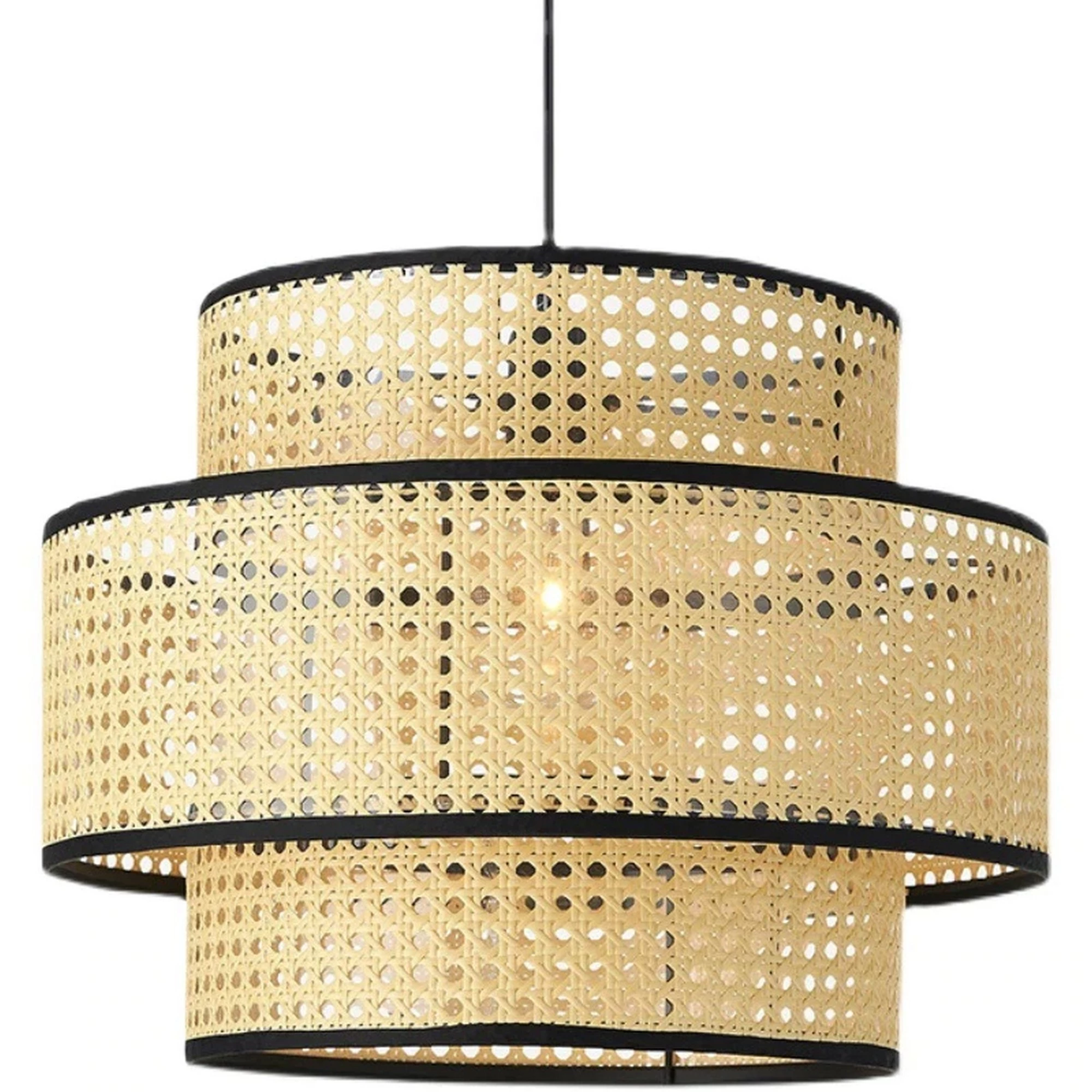 Japanese Style Rattan Woven Pendant Light - Image 7