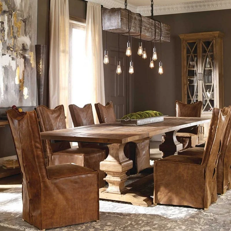 American Retro Wooden Chandelier - Image 2