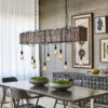 American Retro Wooden Chandelier - Thumbnail Image 3