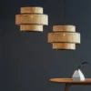 Japanese Style Rattan Woven Pendant Light - Thumbnail Image 4