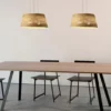 Simple Rattan Wooden Pendant Light - Thumbnail Image 5