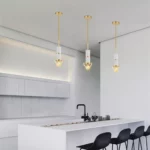 Crystal Bubble Glass Elegant Pendant Light - Thumbnail Image 5