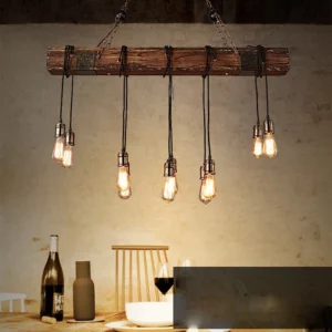American Retro Wooden Chandelier