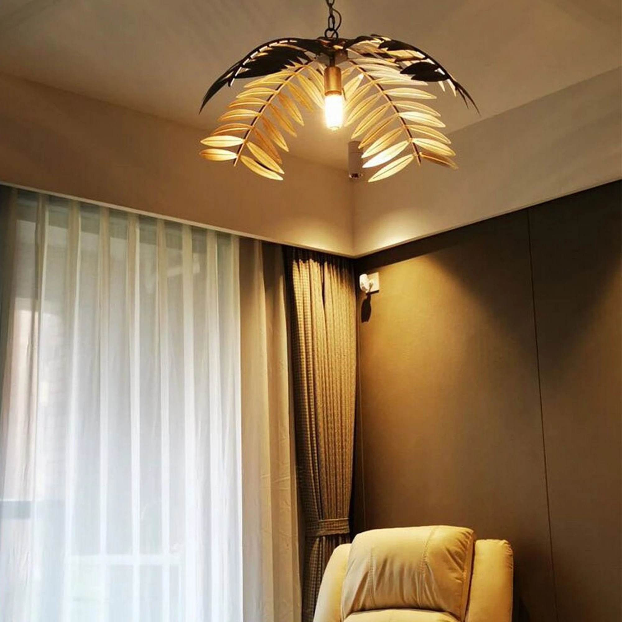 Vintage Round Industrial Art Pendant Light - Image 5