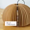 Flower Style Hanging Wooden Pendant Light - Thumbnail Image 5