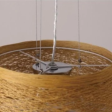 Simple Rattan Wooden Pendant Light - Image 16
