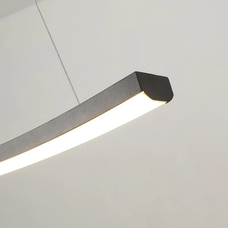Black Aluminum LED Dining Chandelier - Image 9