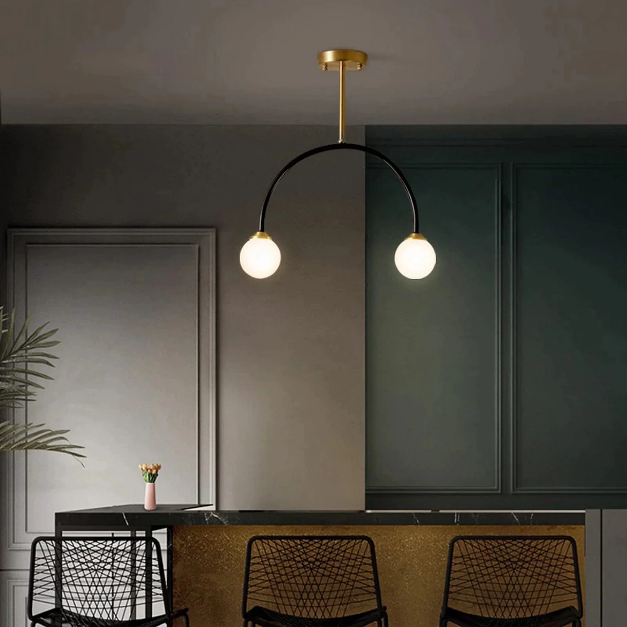 Copper Body Bedroom Ceiling Lamp - Image 3